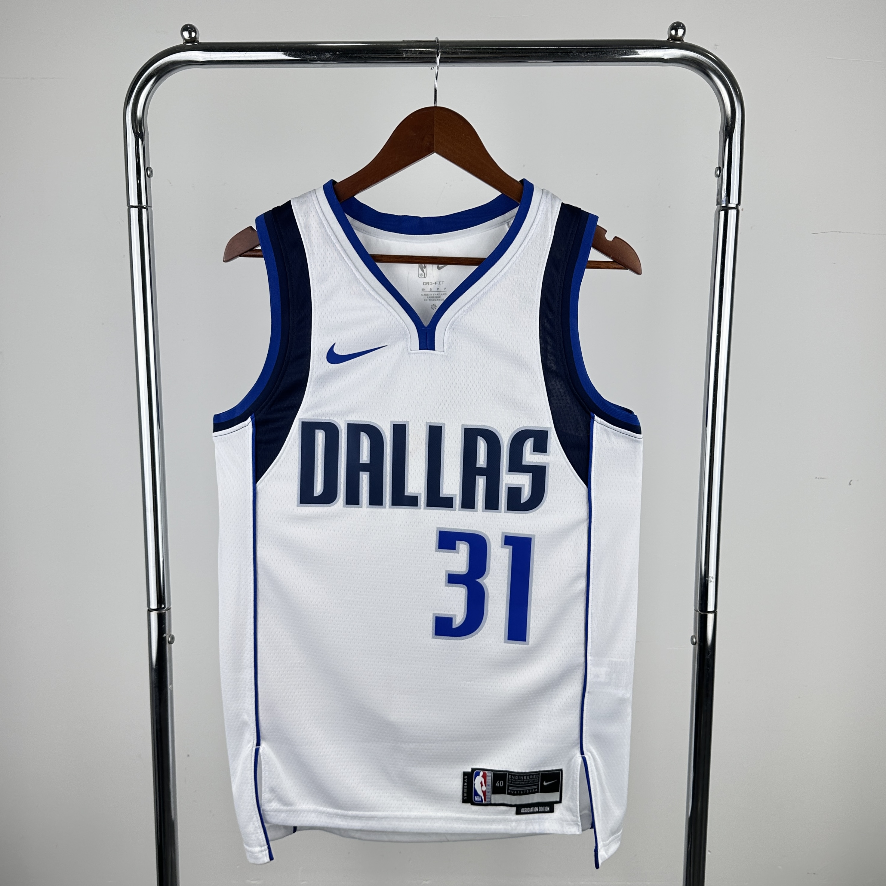 Men Dallas Mavericks #31 Thompson White Seasons Nike 2024 NBA Jersey